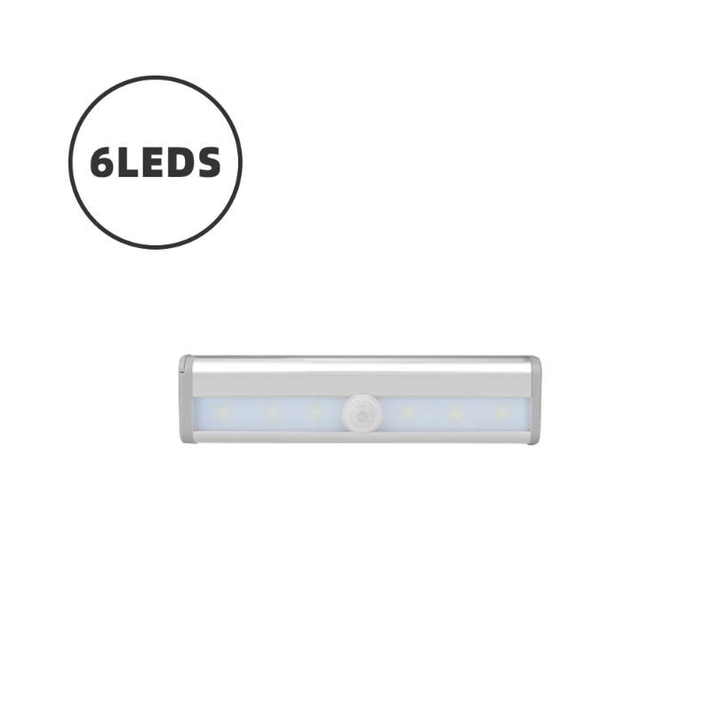 6leds الألومنيوم أبيض بارد