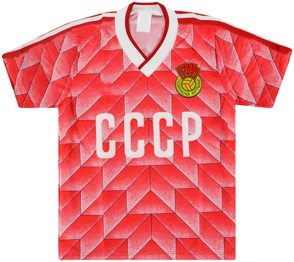 Retro 88/89 USSR Home Soccer Jersey - Kitsociety