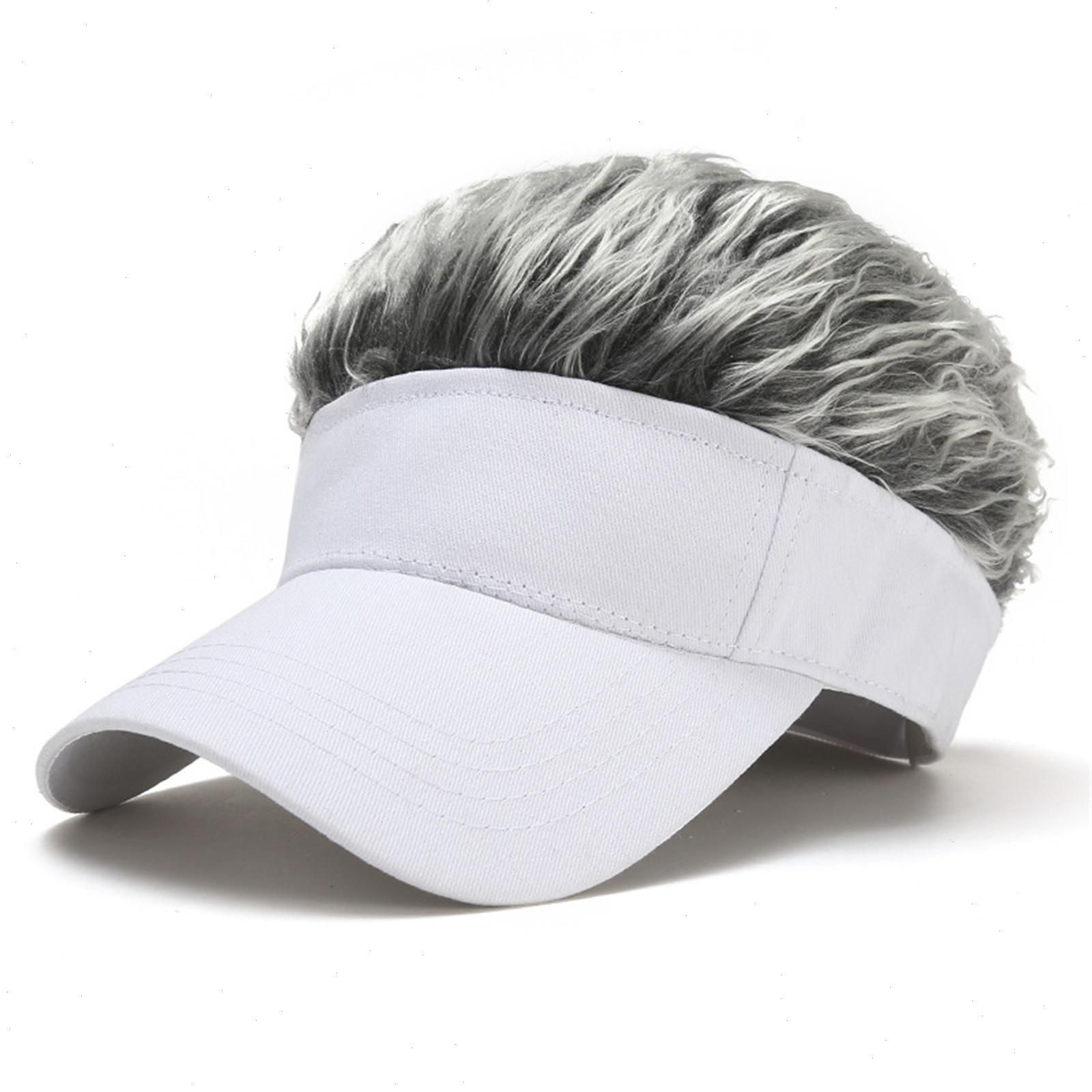 Novelty Ball Cap Fake Flair Hair Sun 