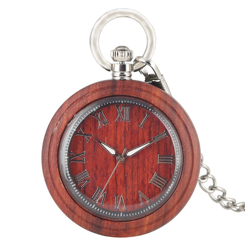 Orologio tascabile in legno 05