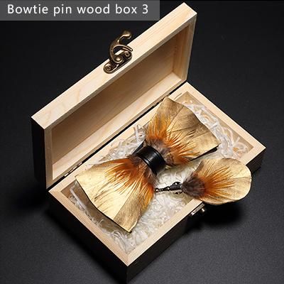 Scatola di legno a forma di cravatta a farfalla3