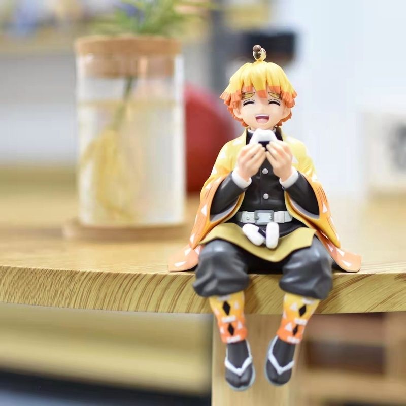 Demon Slayer: Kimetsu no Yaiba Agatsuma Zenitsu Eat Rice Balls PVC Figure