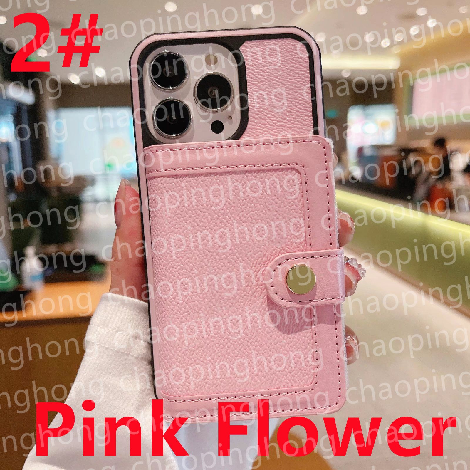 2#Pink Flower [V] Letter +Logo