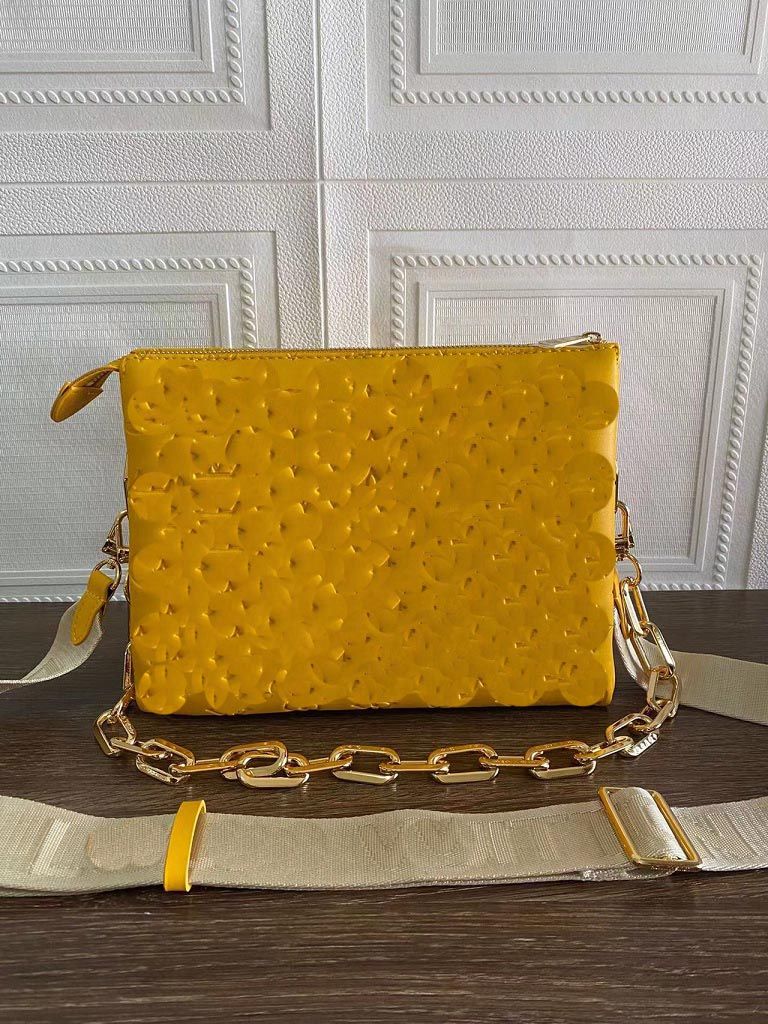 Yellow Leather embossing