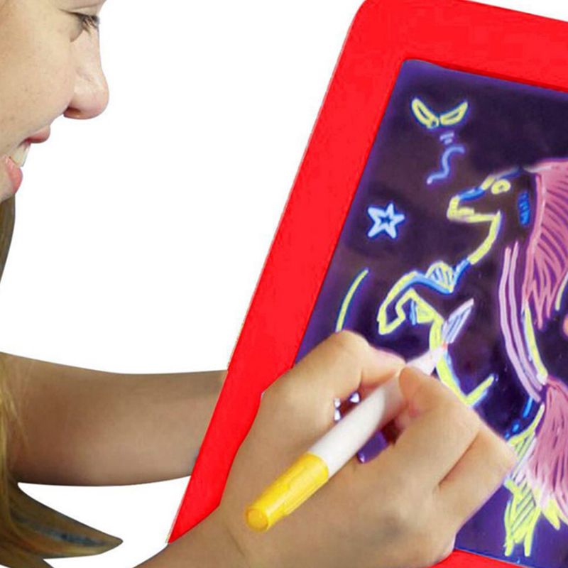 Drawing Tools 3D Magic Drawing Pad LED Light Luminous Board Intellectual  Developmen Toy Children Painting Learning Tool Educational Toys From  Cjm_factory, $9.82