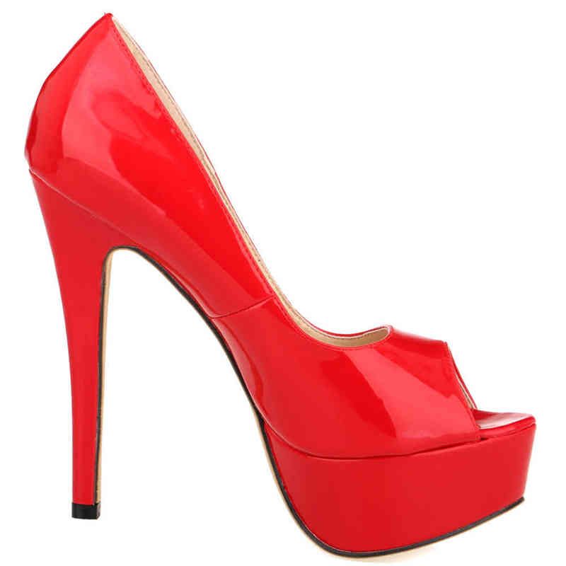 817-16 Red Patent Leather