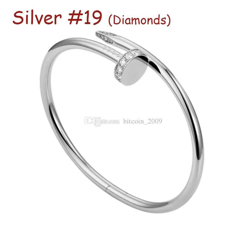 Silver #19 (Nail Bracelet & Diamonds)