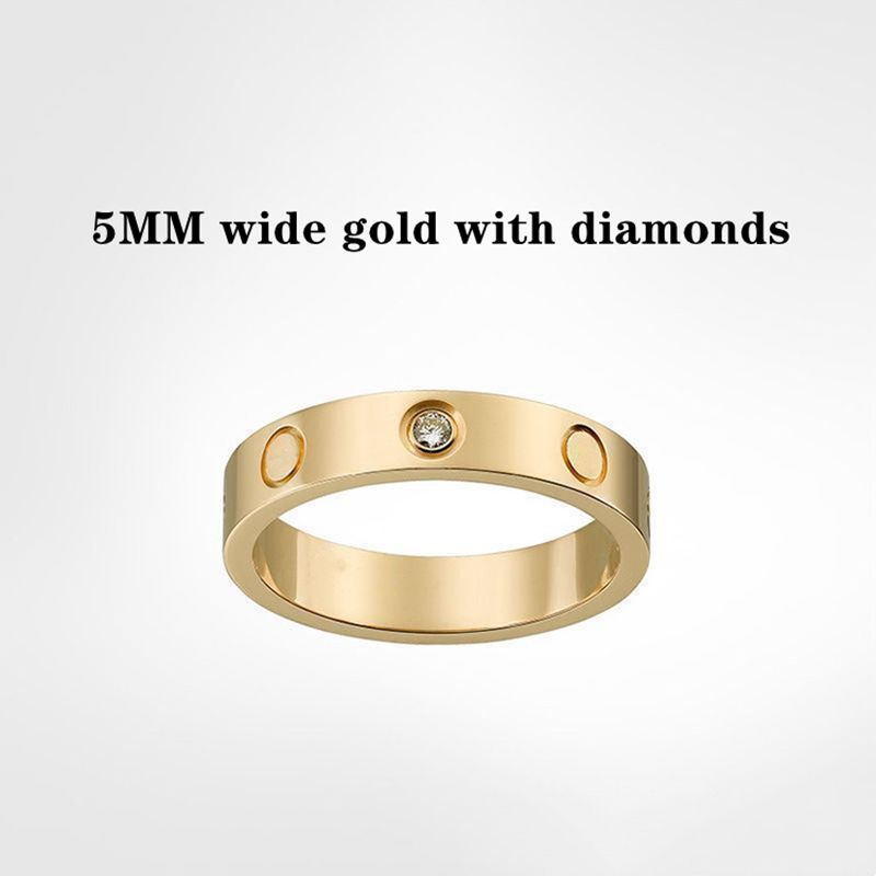 Gold (5mm)-3 Diamonds