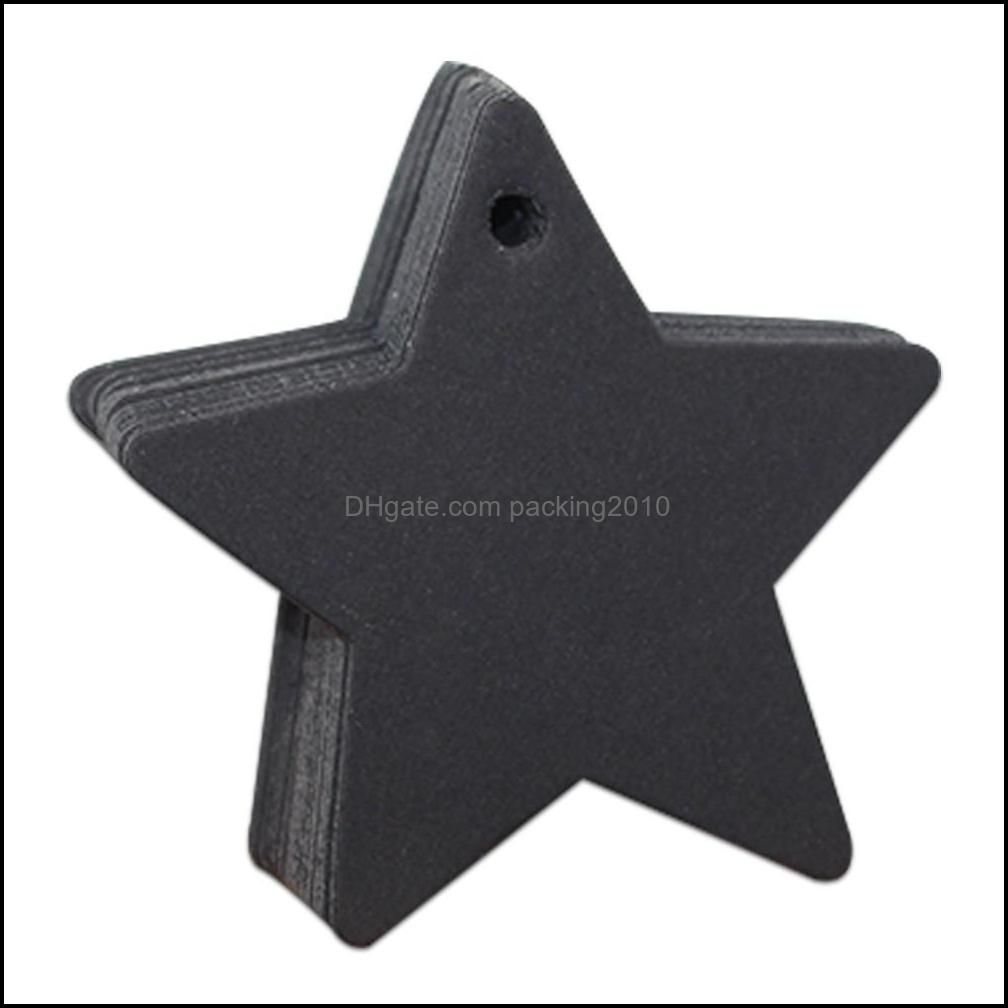 6x6cm Star Black