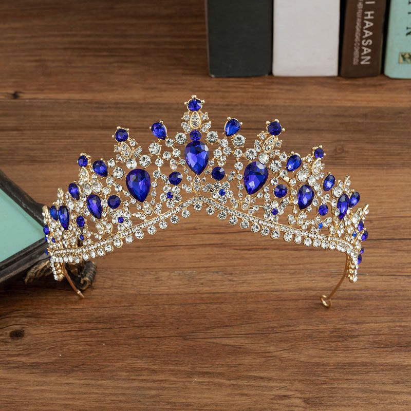 1PCS Gold Blue Crown