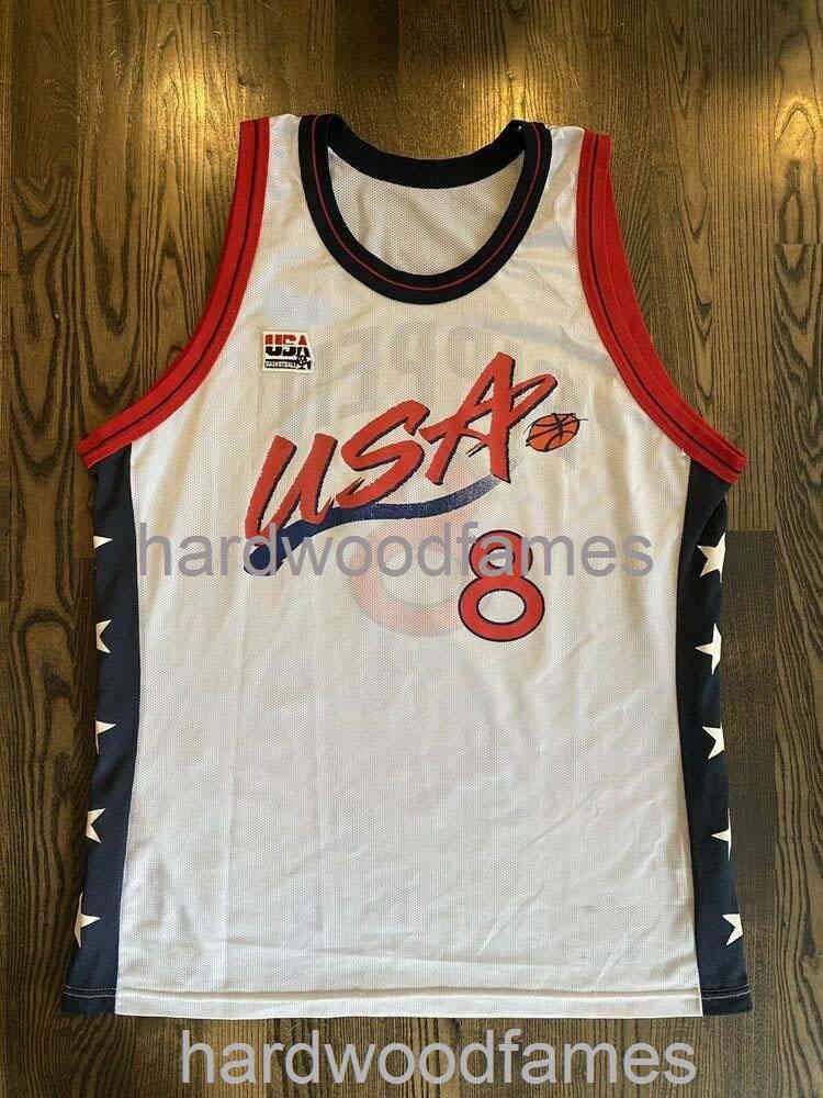 Custom Cheap Stitched RARE Vintage SCOTTIE PIPPEN 8 Dream Team
