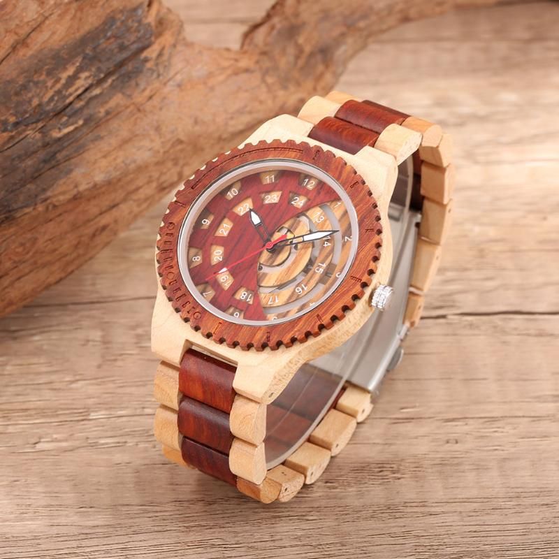 Houten horloge b