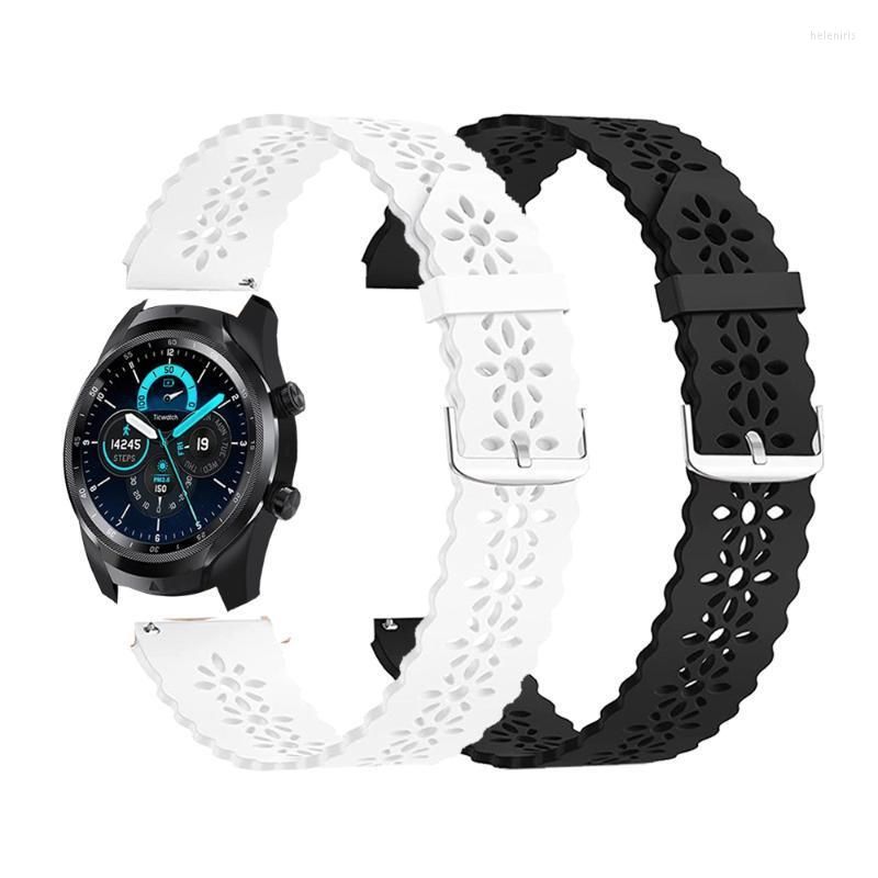 Silicone Correa Lace Wrist Strap For TicWatch Pro 3 202 GTX From