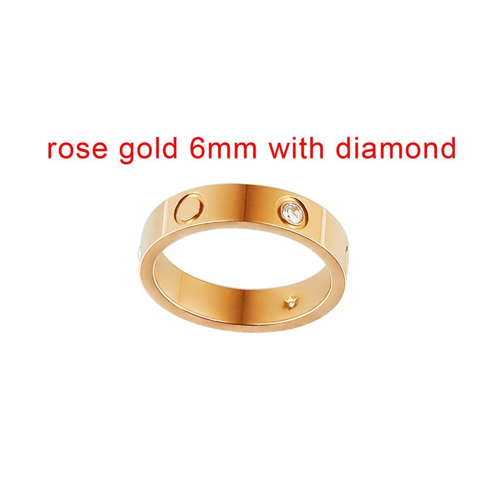 6mm róża z diamentem