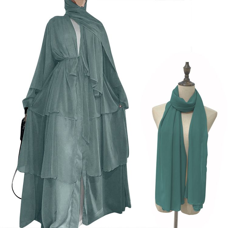 Verde de menta com hijab