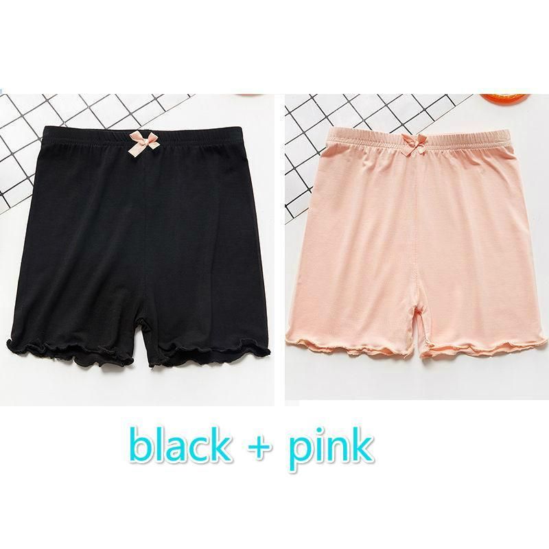 2pcs black pink