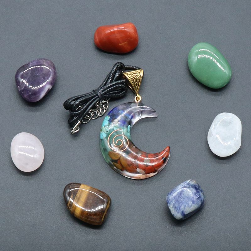 Chakra Healing Crystal Ornaments Set: 7 Natural... From Enjoy_time, - Image 4
