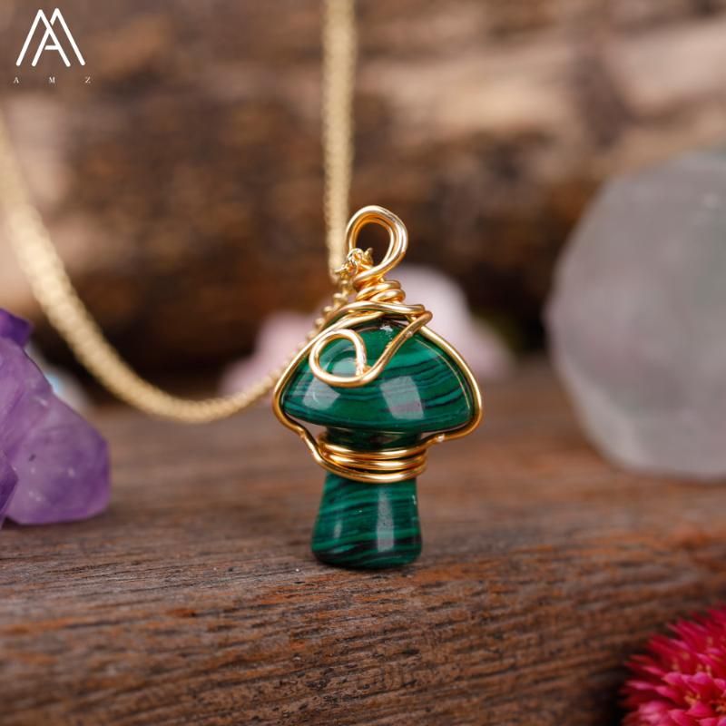 Malachite Jasper Wrap Gold