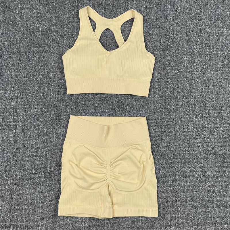 2pcs khaki brashorts