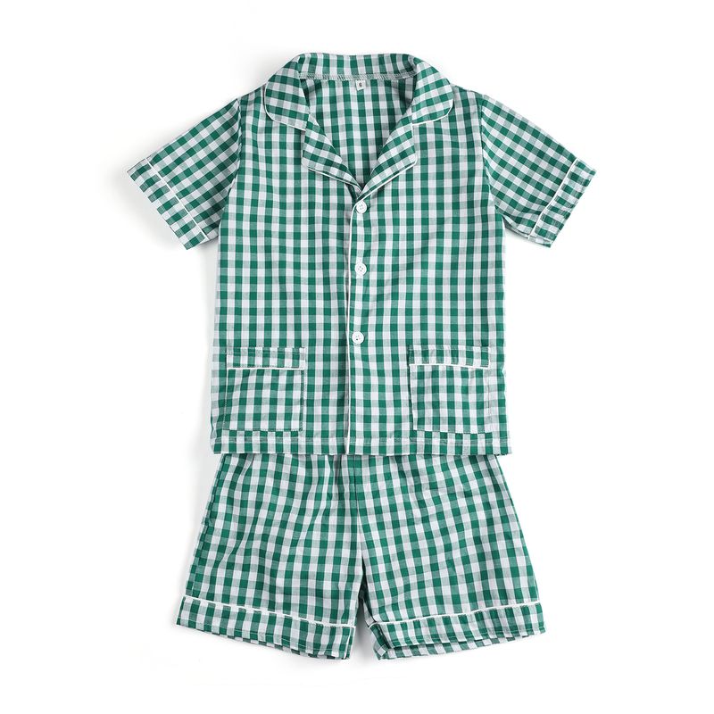 Boys Green Plaid