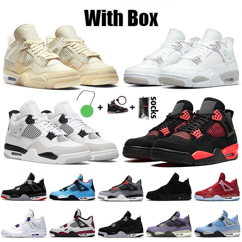 Acquistare Nike Air Jordan 4 Retro Off White Jordan 4 4s Jumpman Stock X  Travis Scott Con Scatola Donne Mens Basketball Scarpe Trainer Sneakers  Economico | Consegna Veloce E Qualità | It.Dhgate