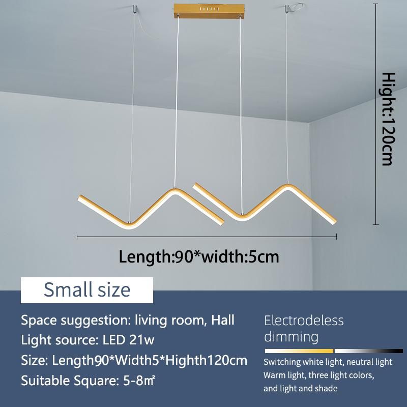 Lenth 90cm Gold Dimmable RC