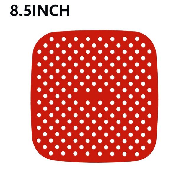 8.5 inch square red