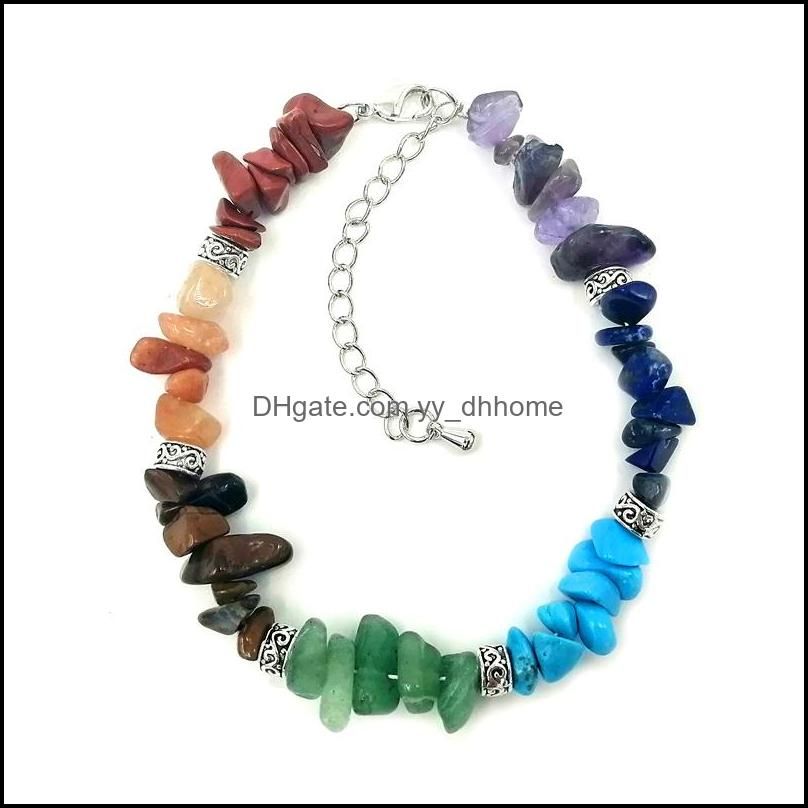 Siete pulsera Chakra con cierre de langosta