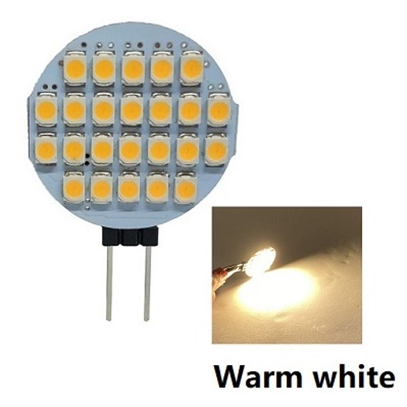 24LED دافئ الأبيض