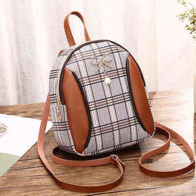 brown backpack