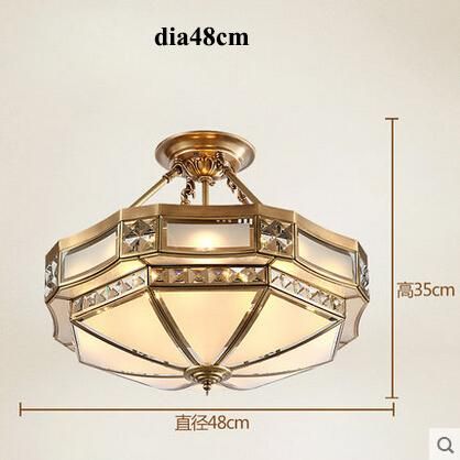 Pendant lamp D48CM warm light effect