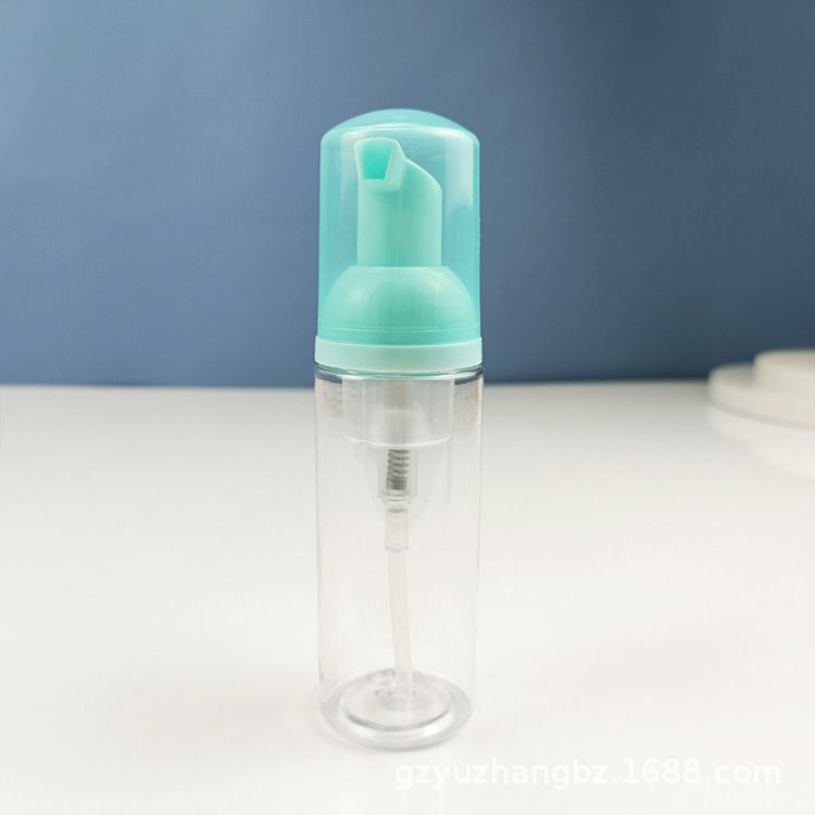 30 ml klar flaskblå pump