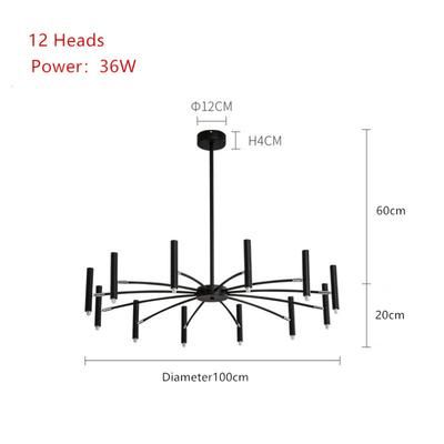 12heads czarne białe światło