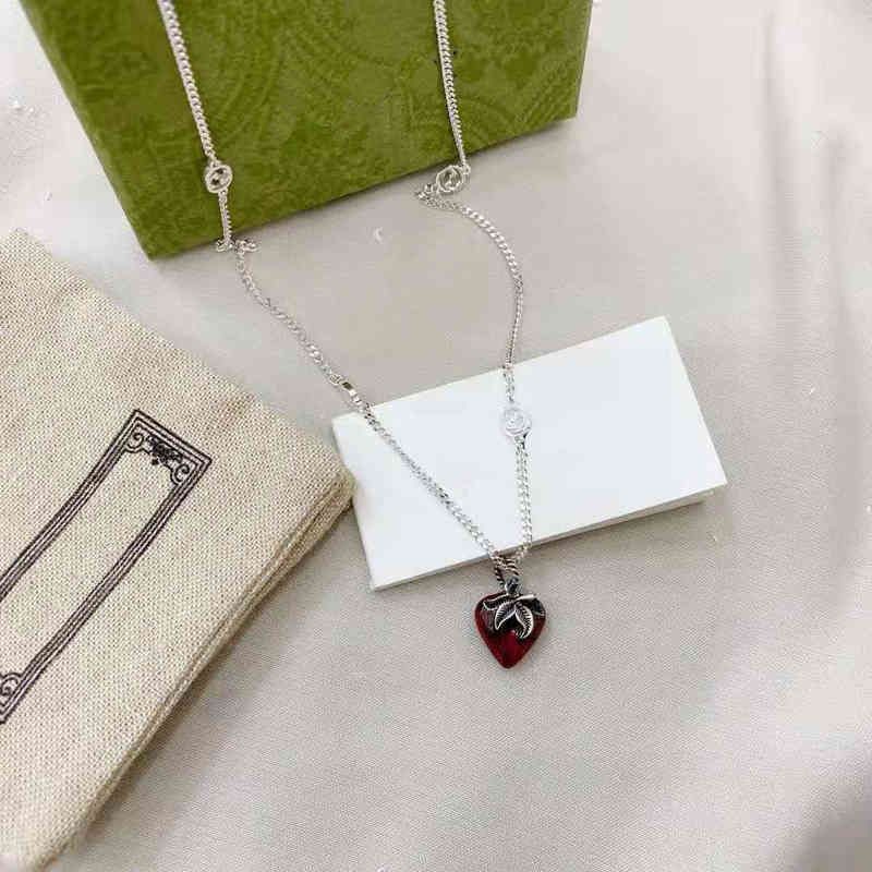 Strawberry Necklace 45cm-925 Silver