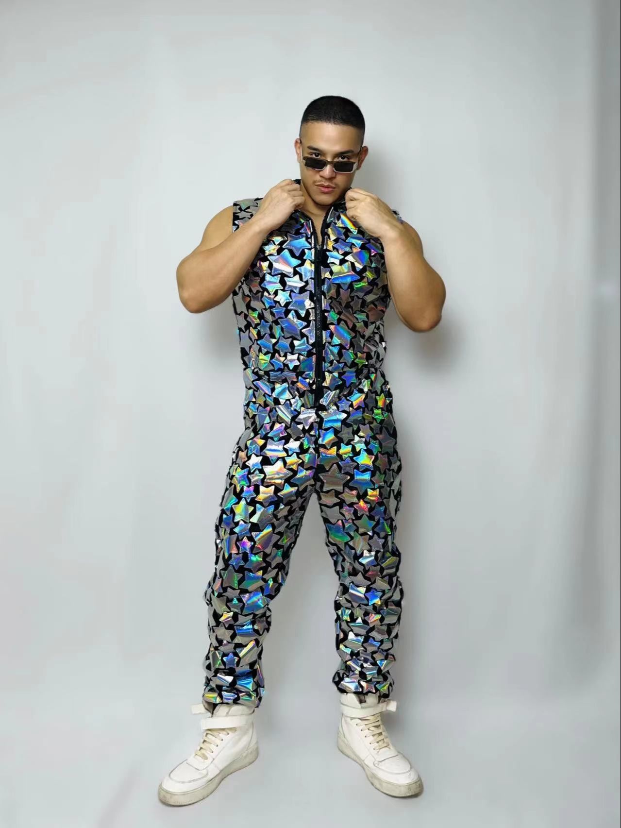 Lotto Rapper Costumes Hip Hop Dance Costumes For Men