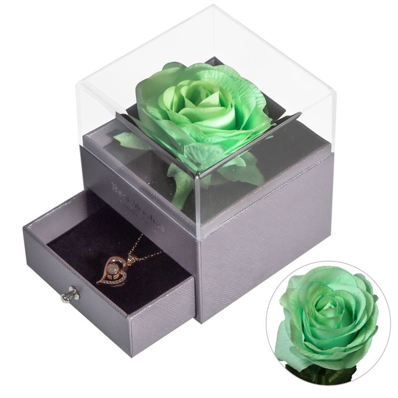 Green Silk Rose