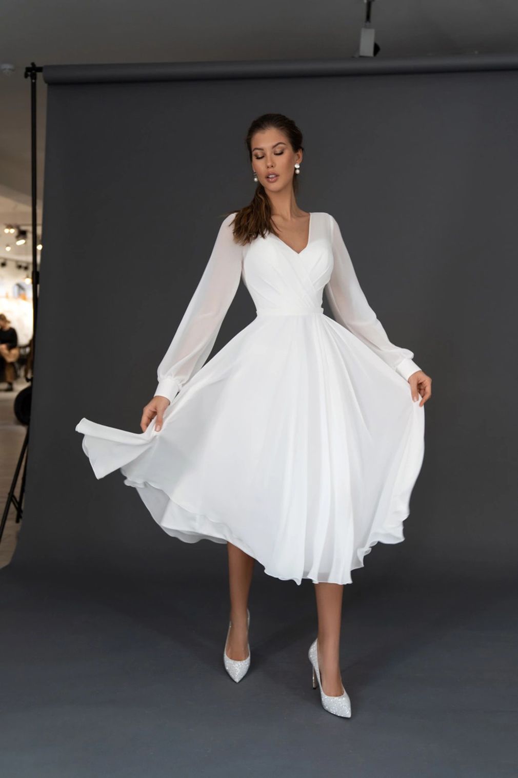 2022 New A Line Wedding Dresses Long 