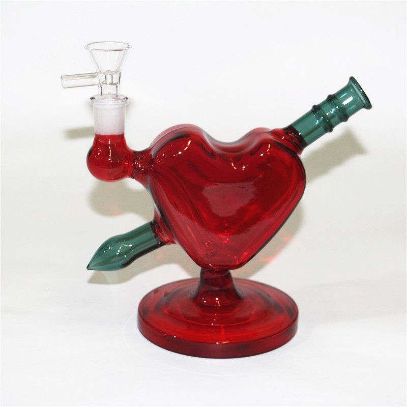 red color + glass bowl