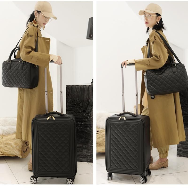 Suitcases 16/18 Inch PU Leather Luggage Set Carry On Fashion Bag Designer  Suitcase Travel For Women From Dahuacong, $465.26