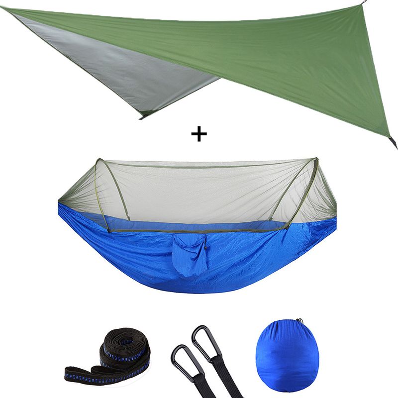 Tenda da sole verde blu