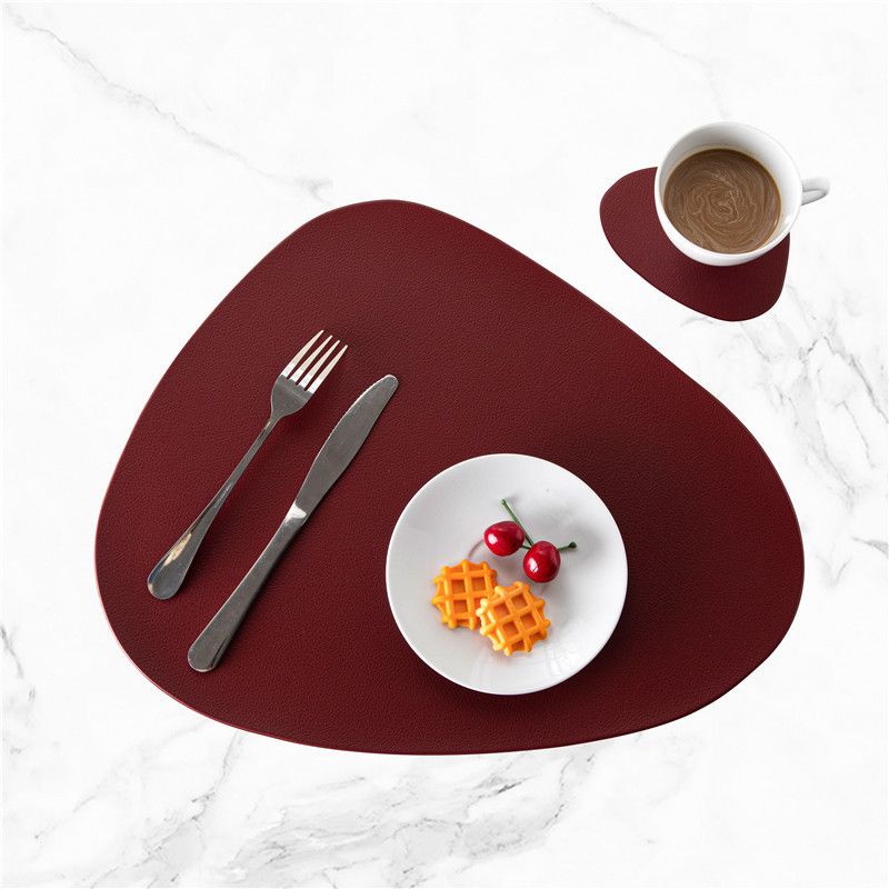 Wein rot-oval-set von 1