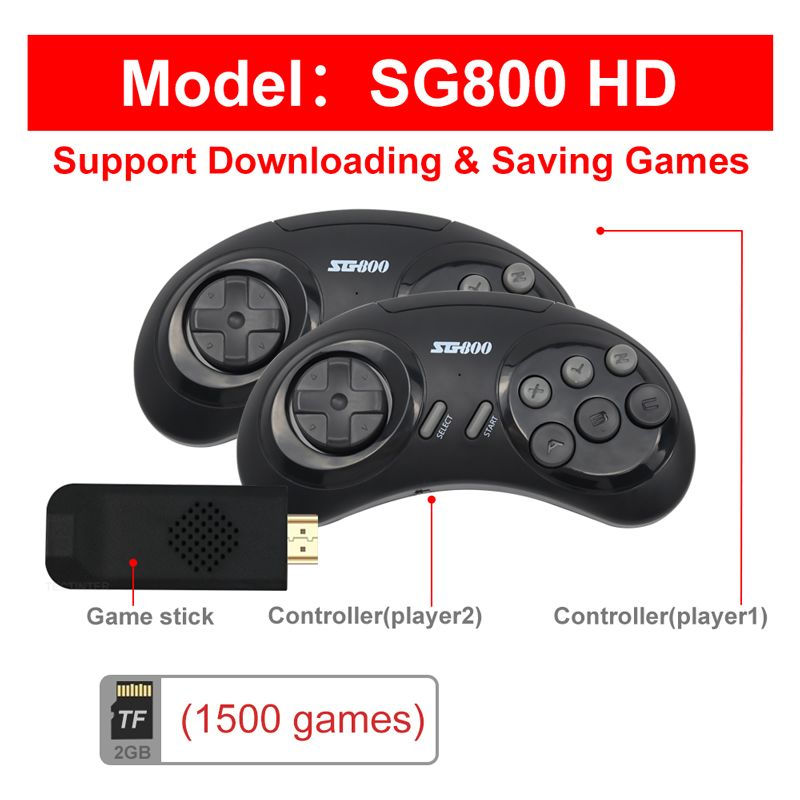 retro games console, Game Stick HDMI-compatible, for sega genesis md mega