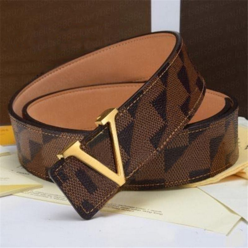 #7 Damier Brown + Gold Buckle