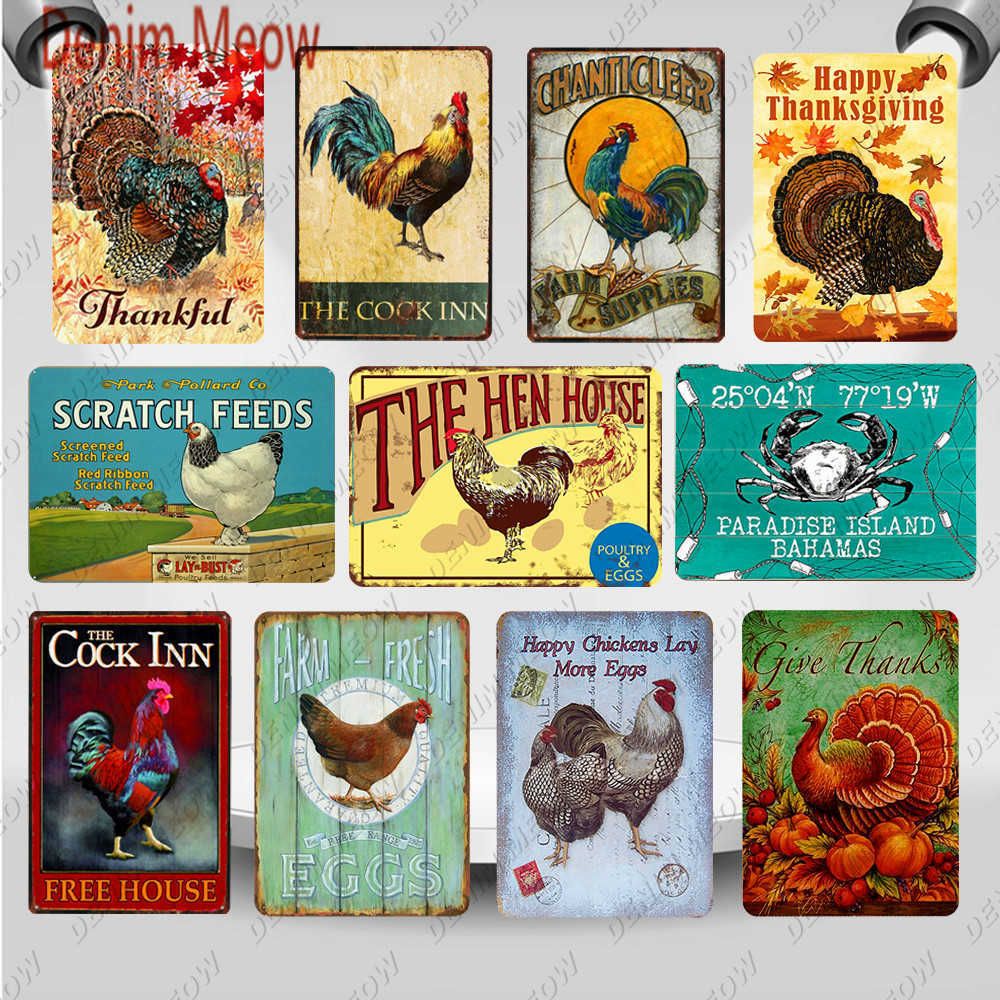 Vintage Farm Animals Tin Signs Fresh Eggs Metal Plaque Rooster Garden Decoration Farmhouse Decor Home Bar Vintage Farm Animals Tin Signs Fresh Eggs Metal Plaque Rooster Garden Decoration Farmhouse Decor Home Bar