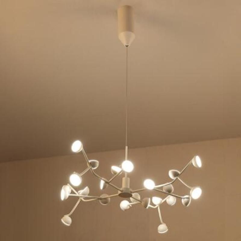 24 chandelier leggero bianco caldo