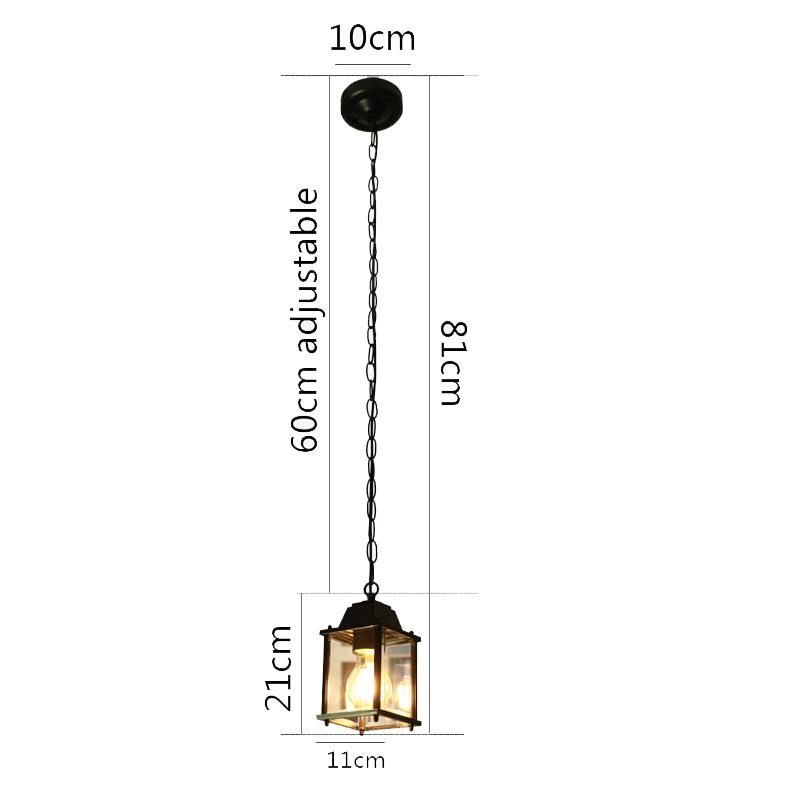 Black China E27 (No Bulb) trasparente