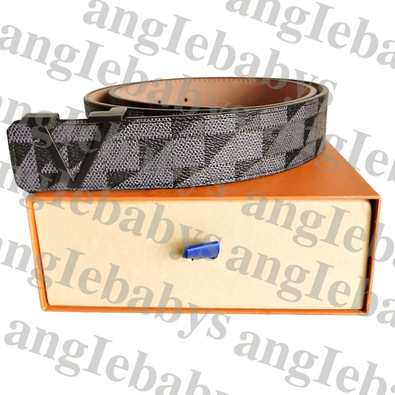 1# Damier black+Black buckle