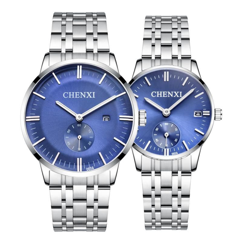 Coppia di orologi blu