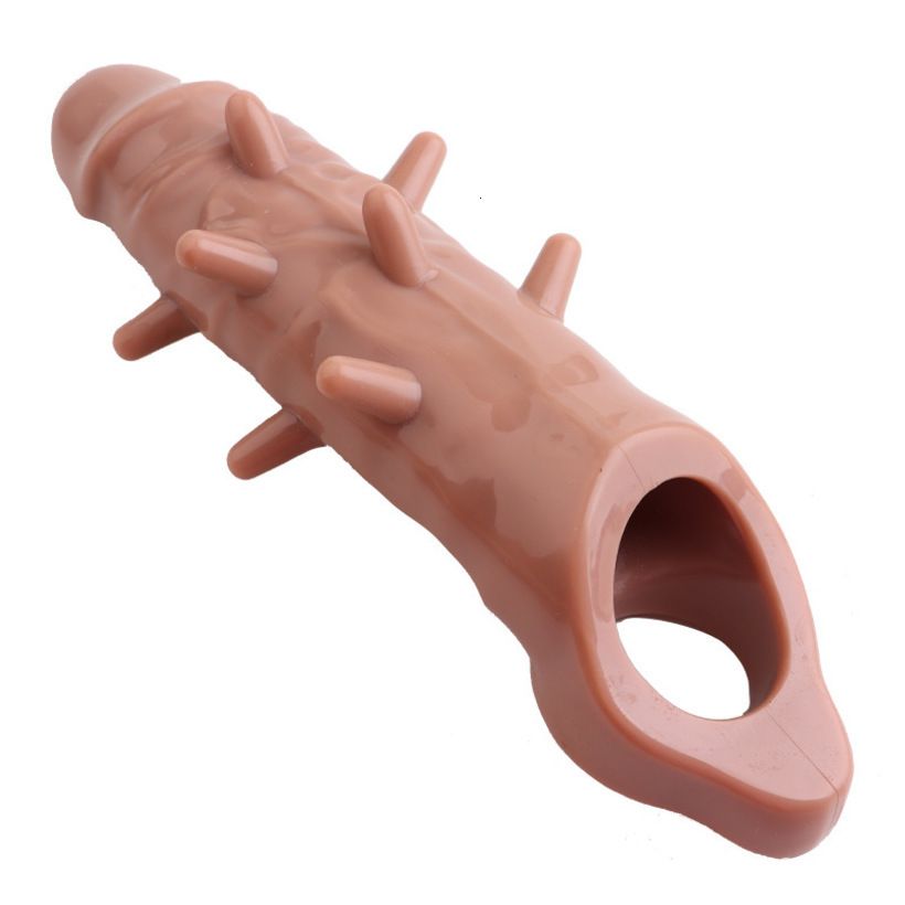 Massager Vibrator Sexy Toys Penis Cock Armor Thorn Set Silicone Lengthening Wolf Tooth Crystal Husband and Wife Products Fun Adult image