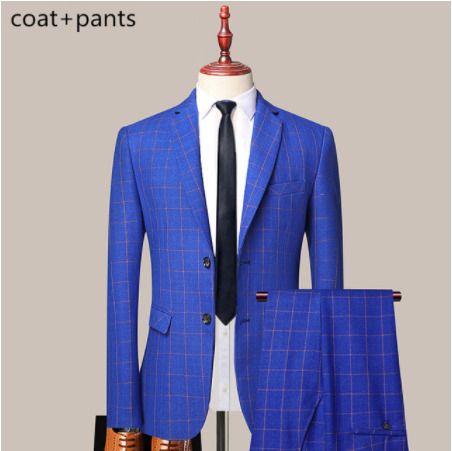 Blue 2 Suit Pants